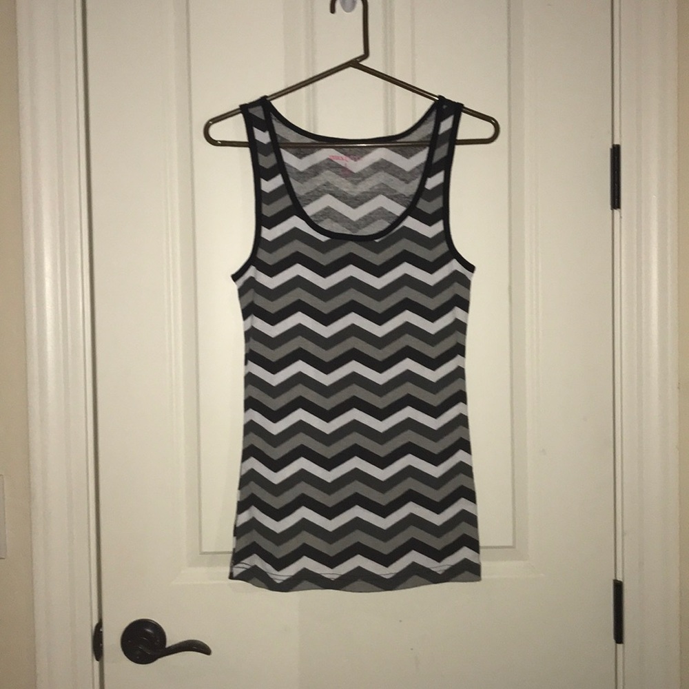 Black striped tank top